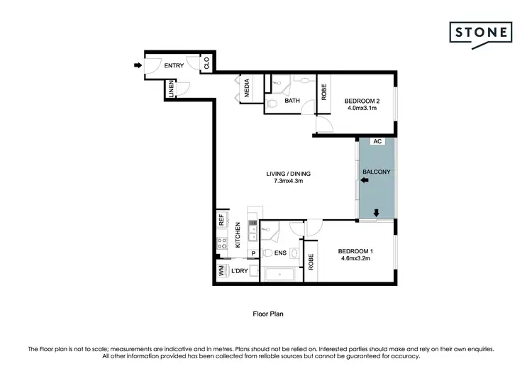 Floorplan of Homely apartment listing, 1711/1c Burdett Street, Hornsby NSW 2077