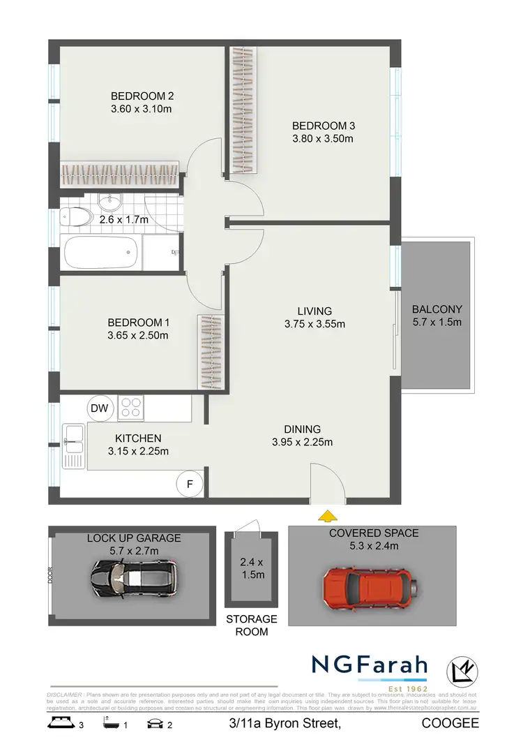 Floorplan of Homely apartment listing, 3/11A Byron Street, Coogee NSW 2034
