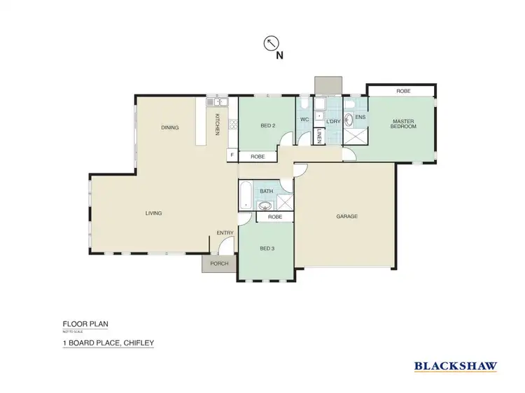 Floorplan of Homely house listing, 1 Board Place, Chifley ACT 2606