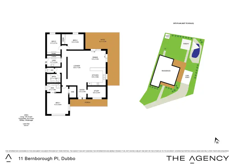 Floorplan of Homely house listing, 11 Bernborough Place, Dubbo NSW 2830