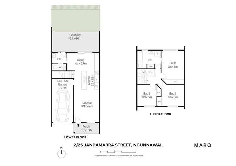 Floorplan of Homely townhouse listing, 2/25 Jandamarra Street, Ngunnawal ACT 2913