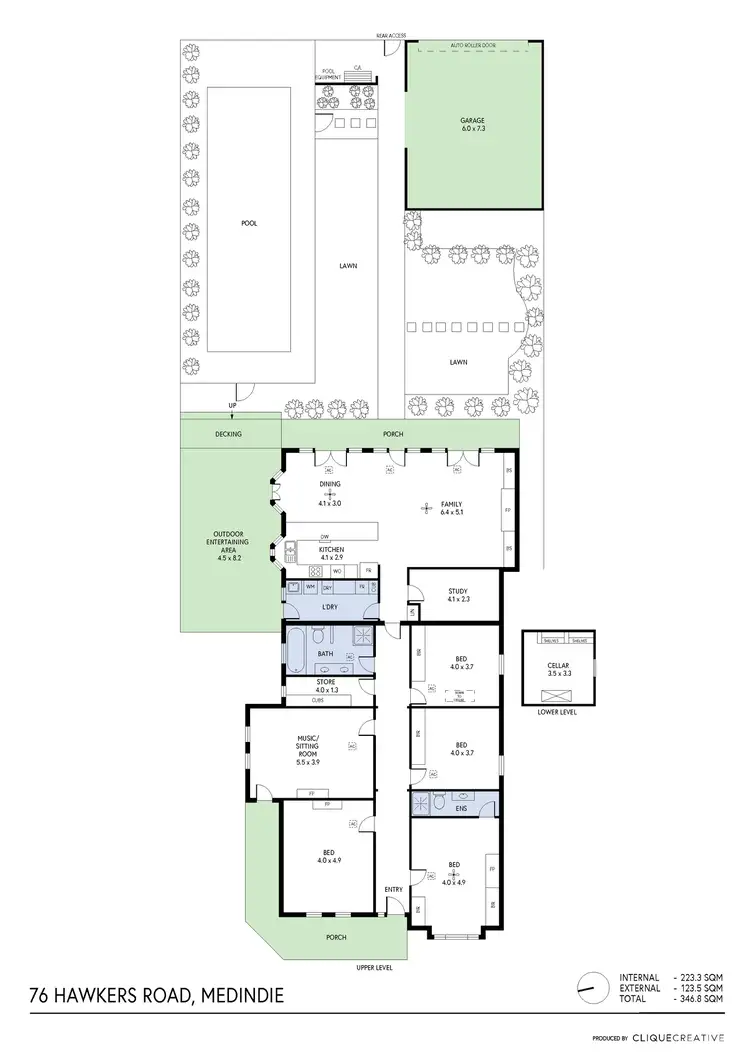 Floorplan of Homely house listing, 76 Hawkers Road, Medindie SA 5081