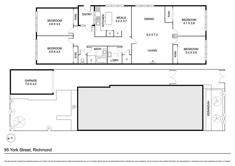 Floorplan of Homely house listing, 95 York Street, Richmond VIC 3121