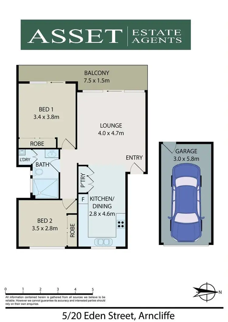 Floorplan of Homely apartment listing, 20-24 Eden Street, Arncliffe NSW 2205