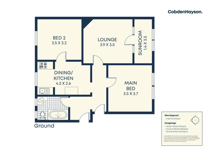 Floorplan of Homely apartment listing, 3/81 Crystal Street, Petersham NSW 2049