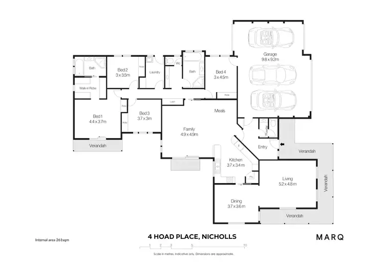 Floorplan of Homely house listing, 4 Hoad Place, Nicholls ACT 2913