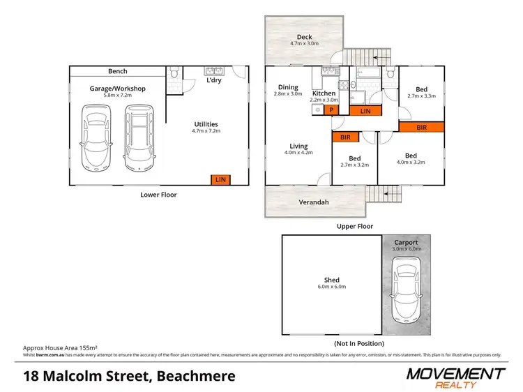 Floorplan of Homely house listing, 18 Malcolm Street, Beachmere QLD 4510