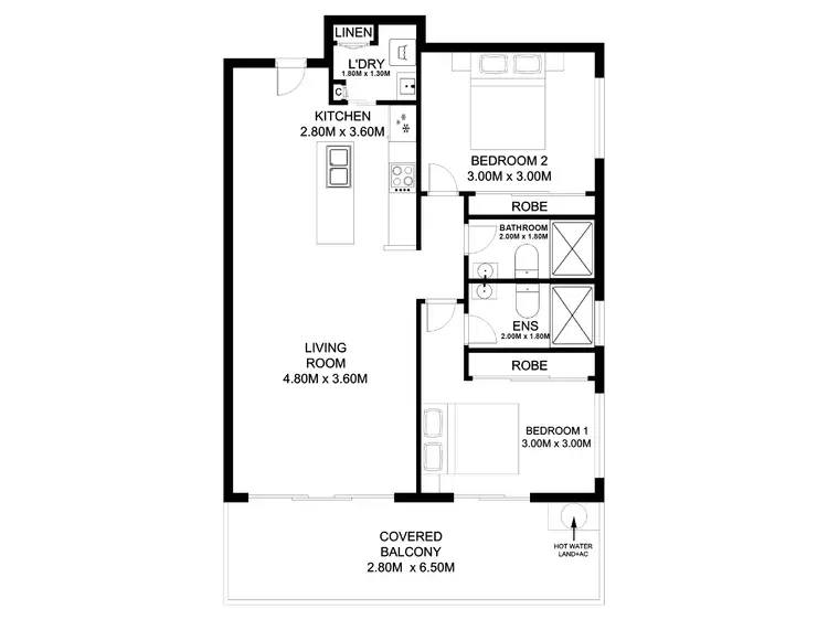 Floorplan of Homely unit listing, 4/16 Hawthorne Street, Enoggera QLD 4051