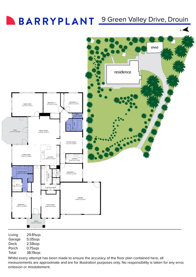 Floorplan of Homely house listing, 9 Green Valley Drive, Drouin VIC 3818