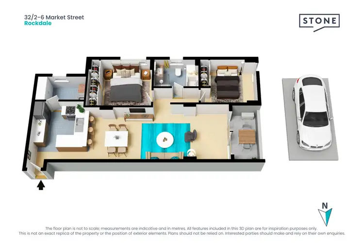 Floorplan of Homely apartment listing, 32/2-6 Market Street, Rockdale NSW 2216