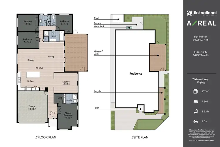 Floorplan of Homely house listing, 7 Meranti Way, Epping VIC 3076