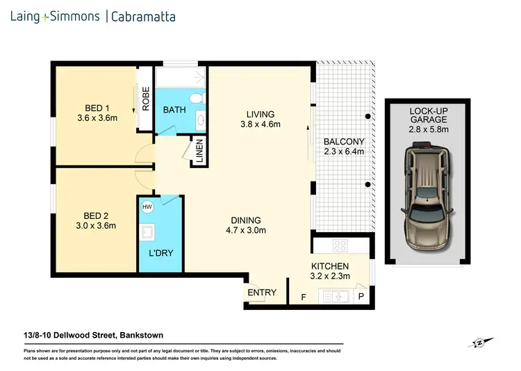 Floorplan of Homely unit listing, 13/8-10 Dellwood Street, Bankstown NSW 2200