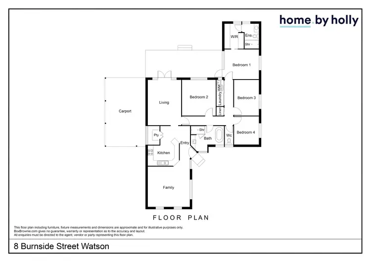 Floorplan of Homely house listing, 8 Burnside Street, Watson ACT 2602