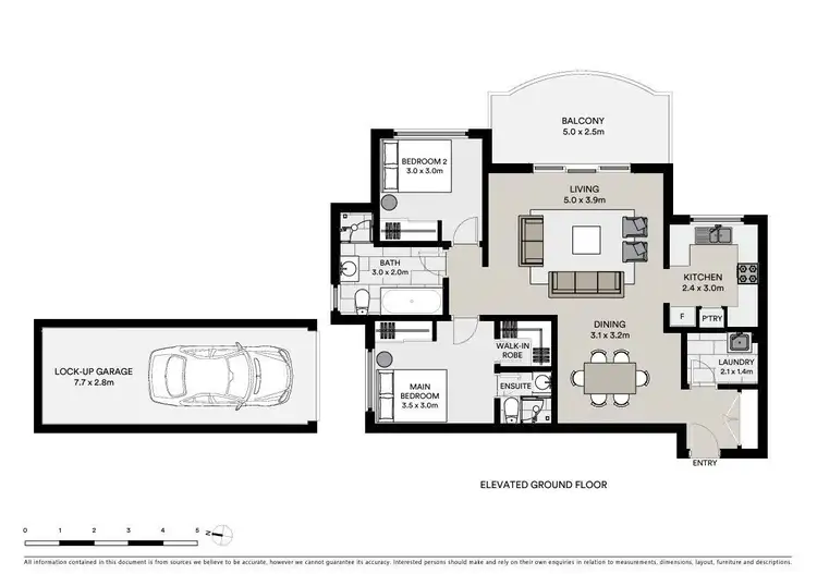 Floorplan of Homely apartment listing, 2/1-3 Bellbrook Avenue, Hornsby NSW 2077