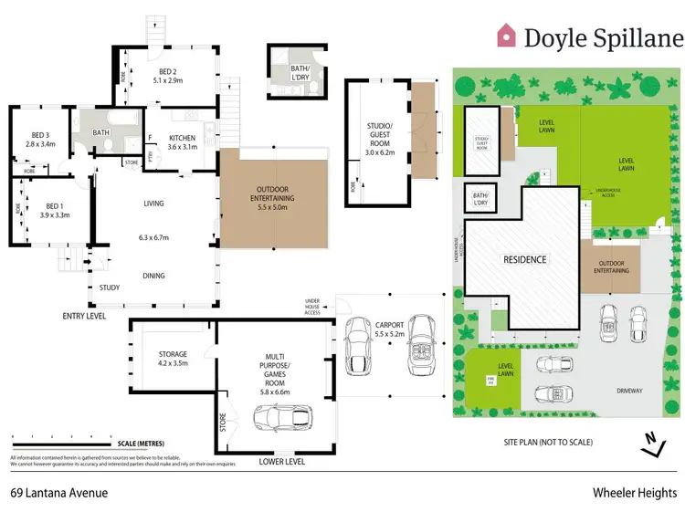 Floorplan of Homely house listing, 69 Lantana Avenue, Wheeler Heights NSW 2097
