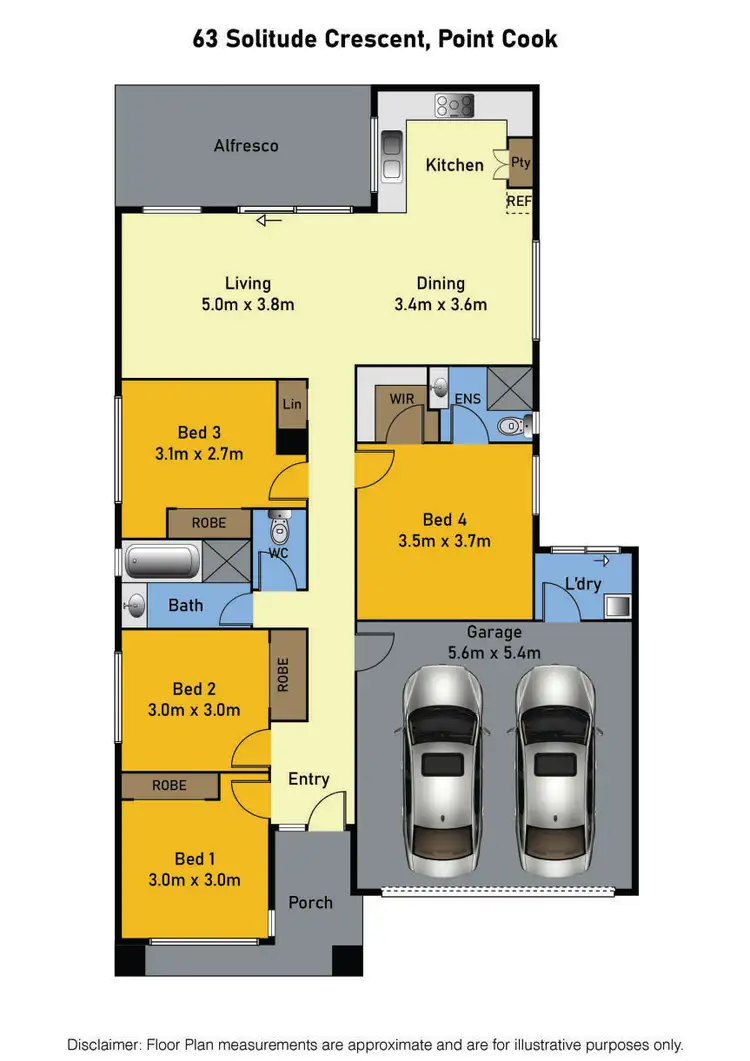 Floorplan of Homely house listing, 63 Solitude Crescent, Point Cook VIC 3030