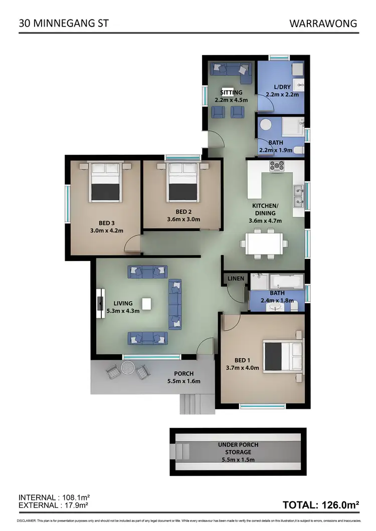Floorplan of Homely house listing, 30 Minnegang Street, Warrawong NSW 2502