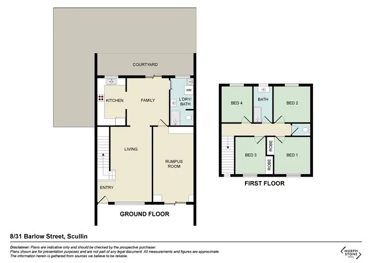 Floorplan of Homely townhouse listing, 8/31 Barlow Street, Scullin ACT 2614