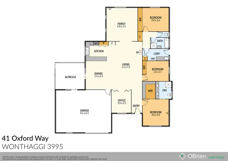 Floorplan of Homely house listing, 41 Oxford Way, North Wonthaggi VIC 3995
