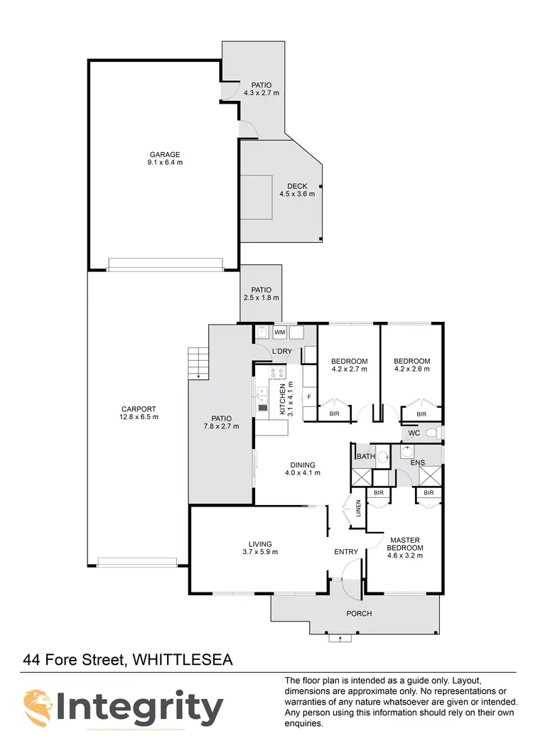Floorplan of Homely house listing, 44 Fore Street, Whittlesea VIC 3757