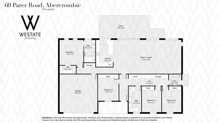 Floorplan of Homely house listing, 60 Parer Road, Abercrombie NSW 2795