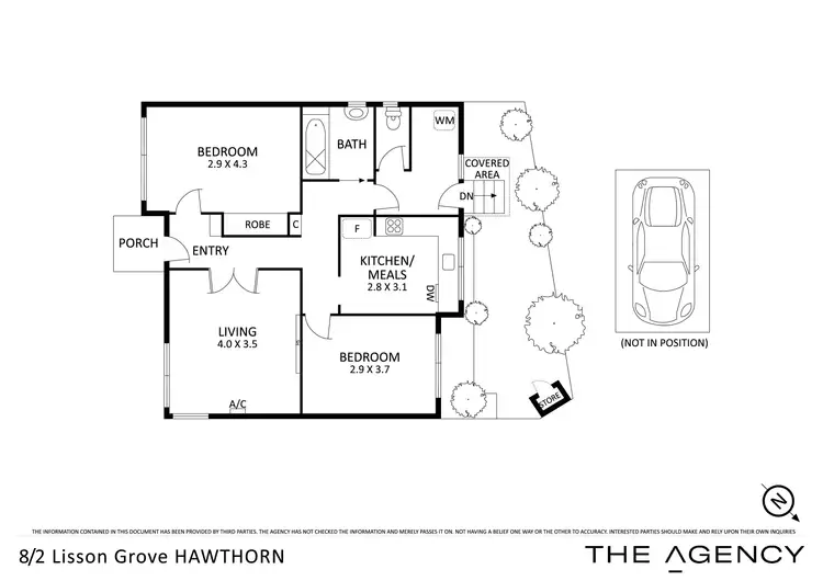 Floorplan of Homely unit listing, 8/2 Lisson Grove, Hawthorn VIC 3122