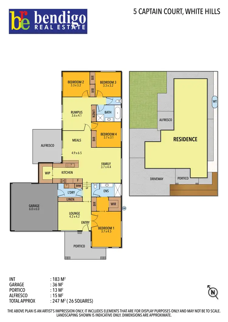 Floorplan of Homely house listing, 5 Captain Court, White Hills VIC 3550