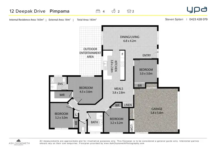 Floorplan of Homely house listing, 12 Deepak Drive, Pimpama QLD 4209