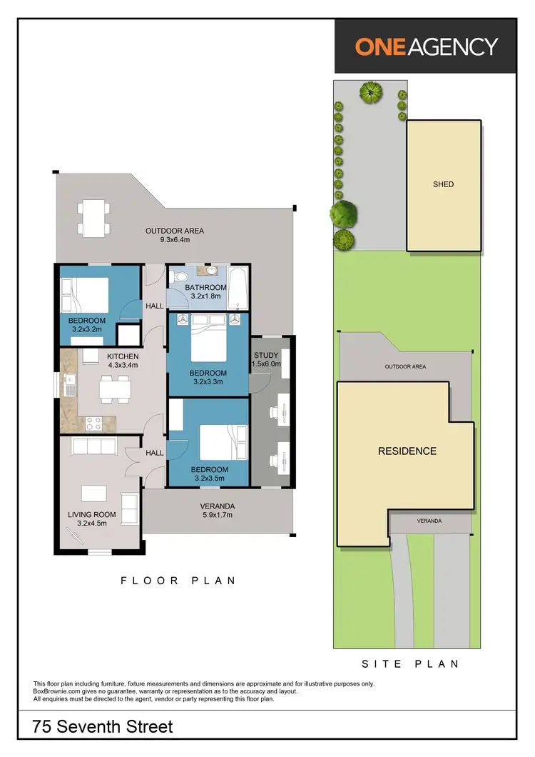 Floorplan of Homely house listing, 75 Seventh Street, Mildura VIC 3500