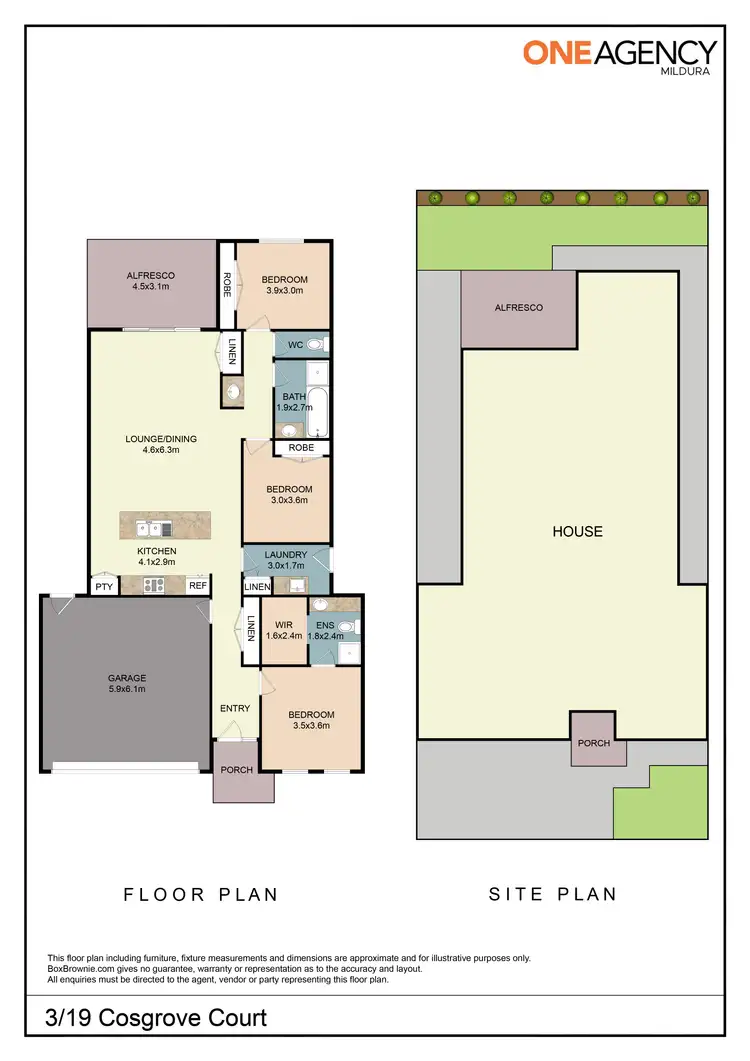 Floorplan of Homely house listing, 3/19 Cosgrove Court, Mildura VIC 3500