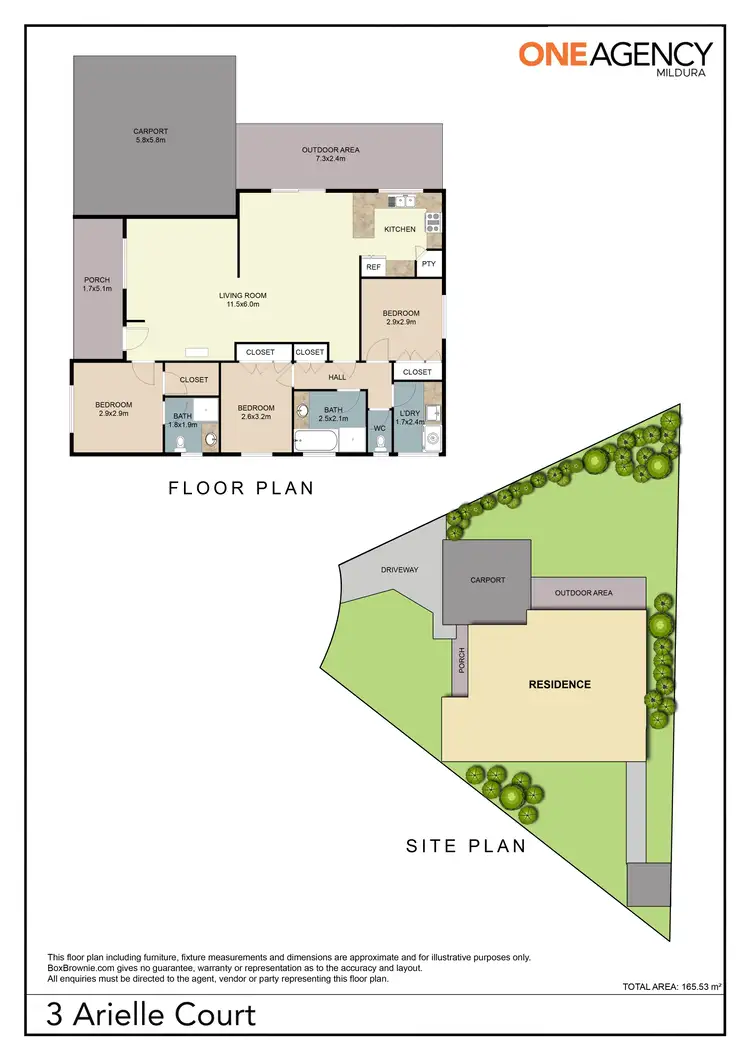 Floorplan of Homely house listing, 3 Arielle Court, Mildura VIC 3500