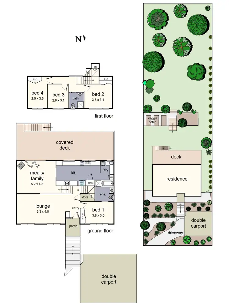 Floorplan of Homely house listing, 77 Commercial Road, Mount Evelyn VIC 3796