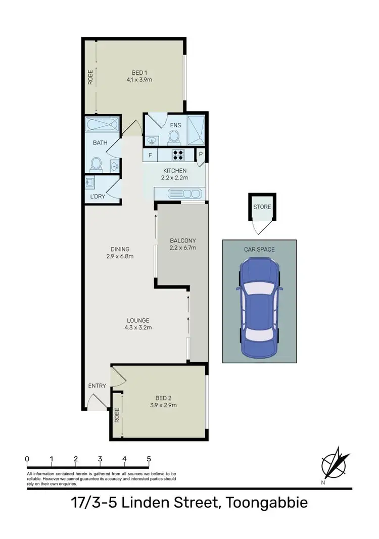 Floorplan of Homely apartment listing, 17/3-5 Linden Street, Toongabbie NSW 2146