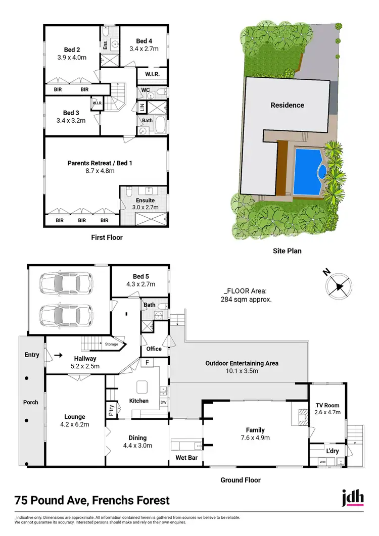 Floorplan of Homely house listing, 75 Pound Avenue, Frenchs Forest NSW 2086