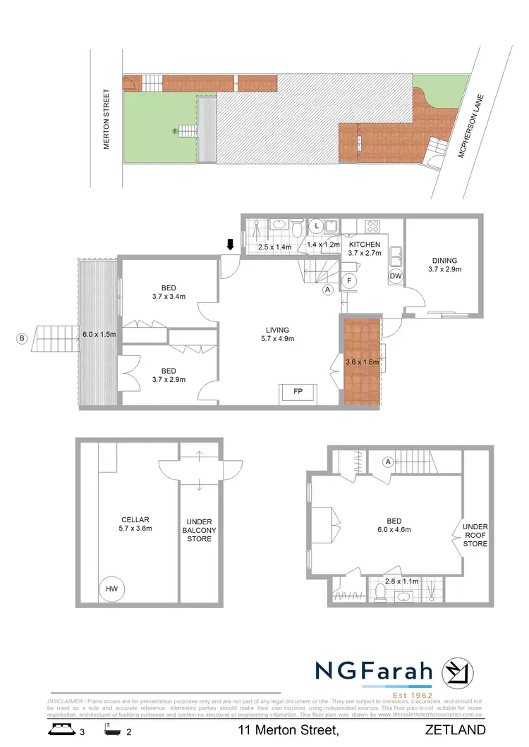 Floorplan of Homely house listing, 11 Merton Street, Zetland NSW 2017