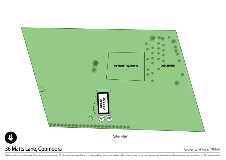 Floorplan of Homely land listing, 36 Matts Lane, Coomoora VIC 3461