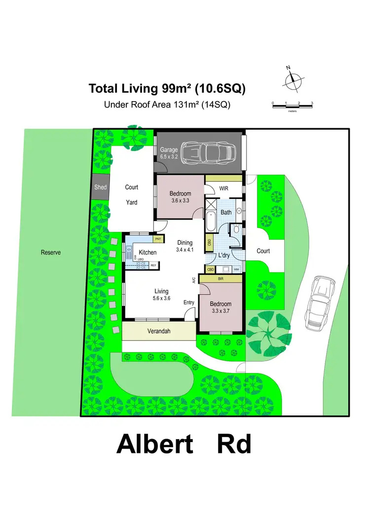Floorplan of Homely unit listing, 1/115 Albert Road, Warragul VIC 3820
