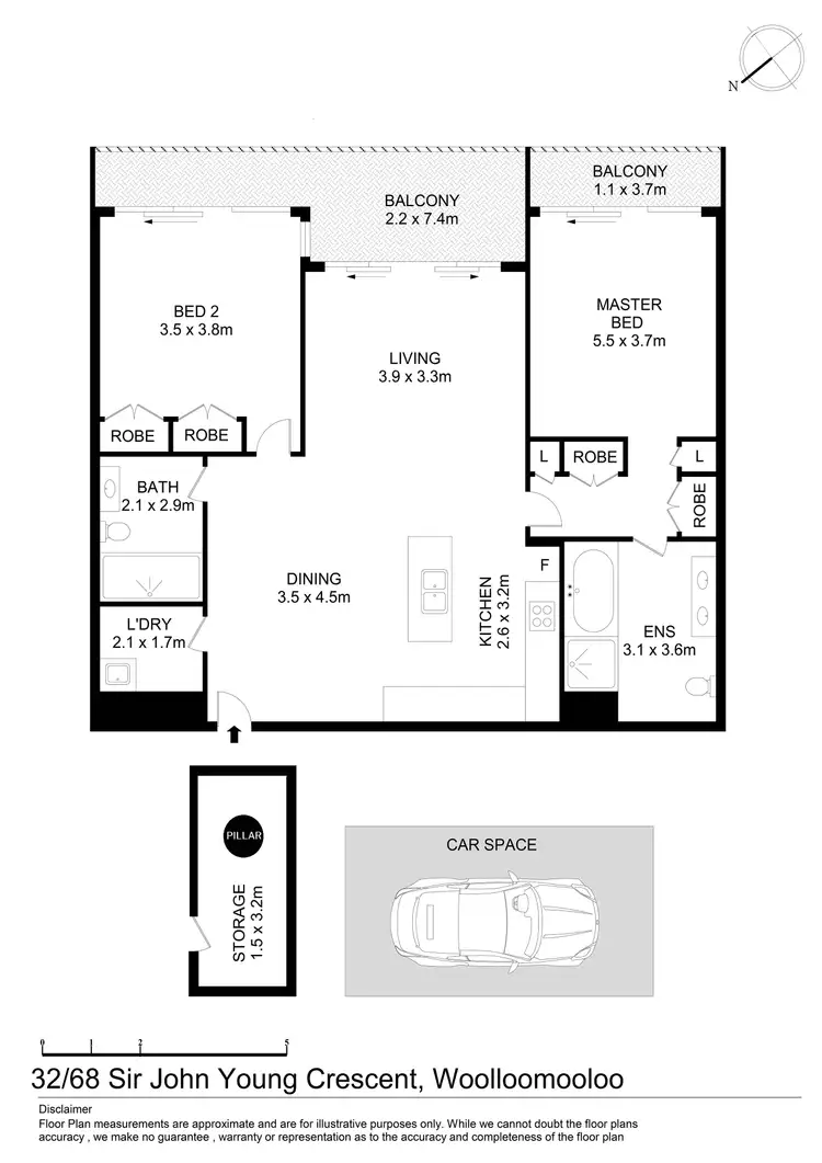 Floorplan of Homely apartment listing, 32/68 Sir John Young Crescent, Woolloomooloo NSW 2011