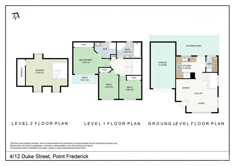 Floorplan of Homely townhouse listing, 4/12 Duke Street, Point Frederick NSW 2250