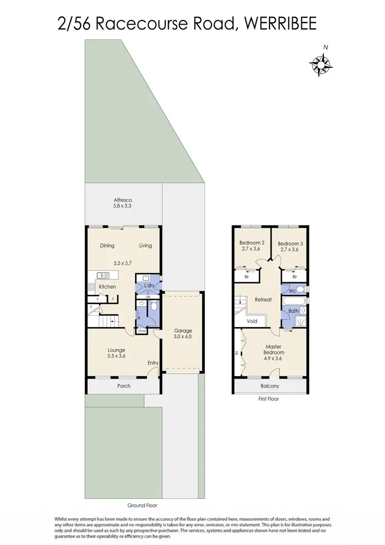 Floorplan of Homely unit listing, 2/56 Racecourse Road, Werribee VIC 3030