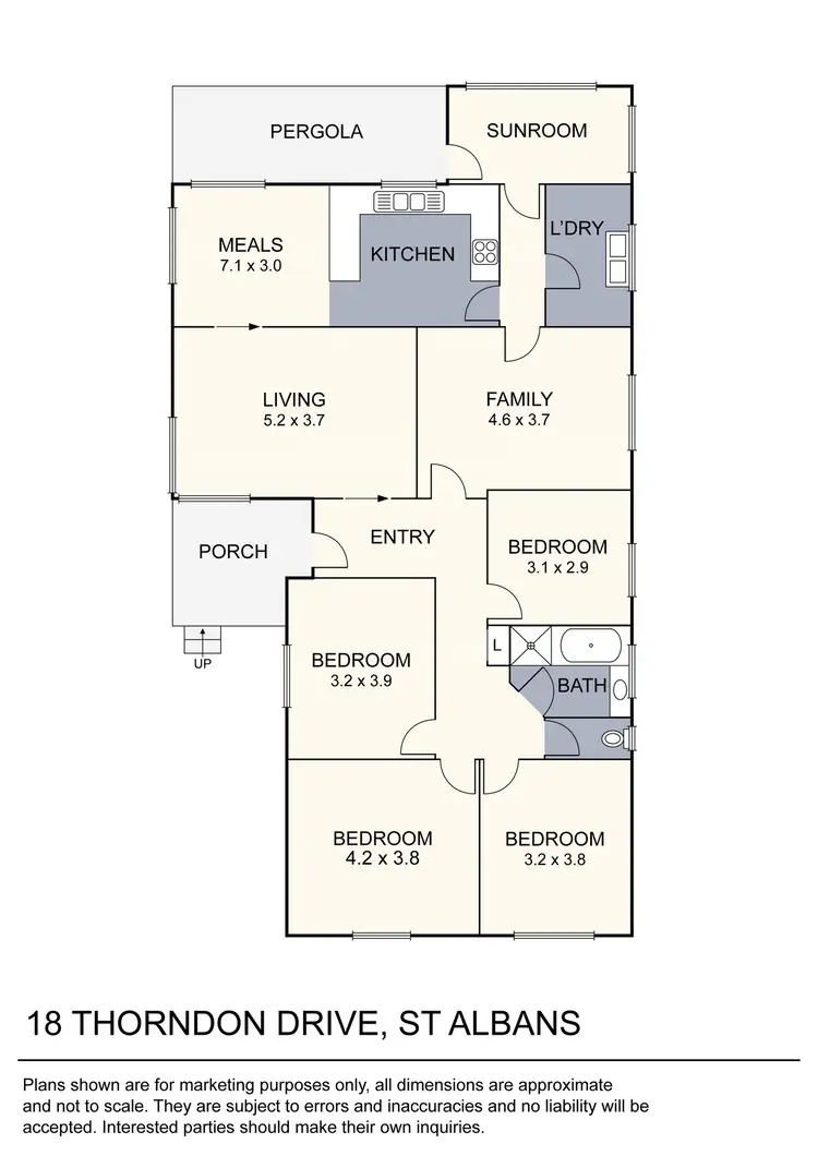 Floorplan of Homely house listing, 18 Thorndon Drive, St Albans VIC 3021