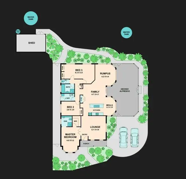 Floorplan of Homely house listing, 9 Guthrie Court, Wallan VIC 3756