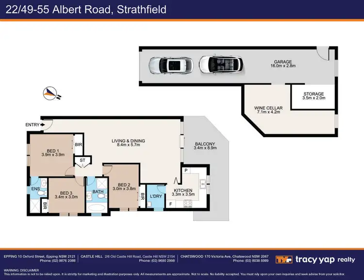 Floorplan of Homely apartment listing, 22/49-53 Albert Road, Strathfield NSW 2135