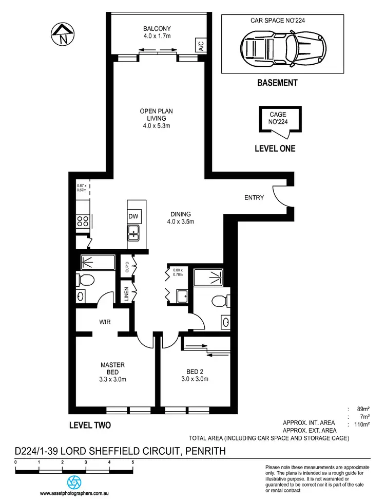 Floorplan of Homely apartment listing, D224/1-39 Lord Sheffield Circuit, Penrith NSW 2750