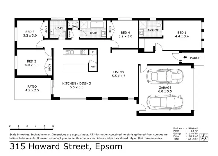Floorplan of Homely house listing, 315 Howard Street, Jackass Flat VIC 3556