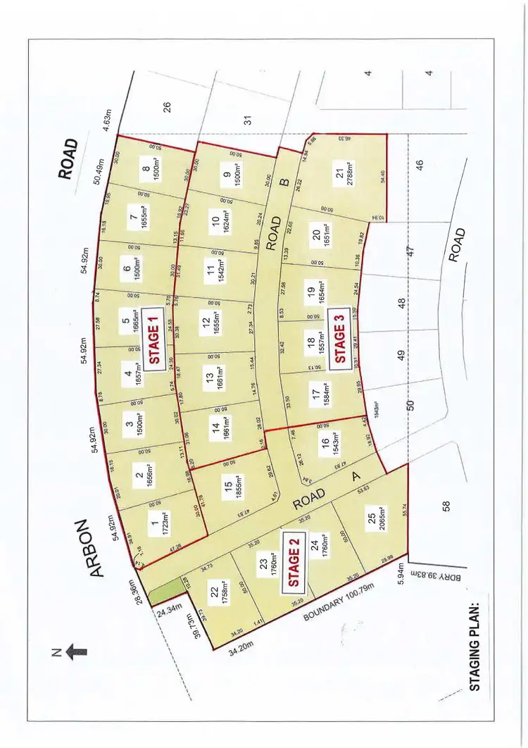 Floorplan of Homely land listing, LOT 1 Arbon Road, Bute SA 5560