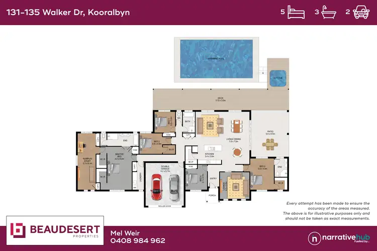 Floorplan of Homely house listing, 131-135 Walker Drive, Kooralbyn QLD 4285