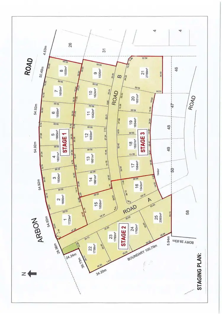 Floorplan of Homely land listing, LOT 3 Arbon Road, Bute SA 5560