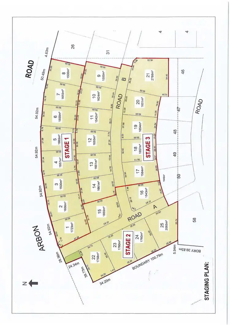 Floorplan of Homely land listing, LOT 4 Arbon Road, Bute SA 5560