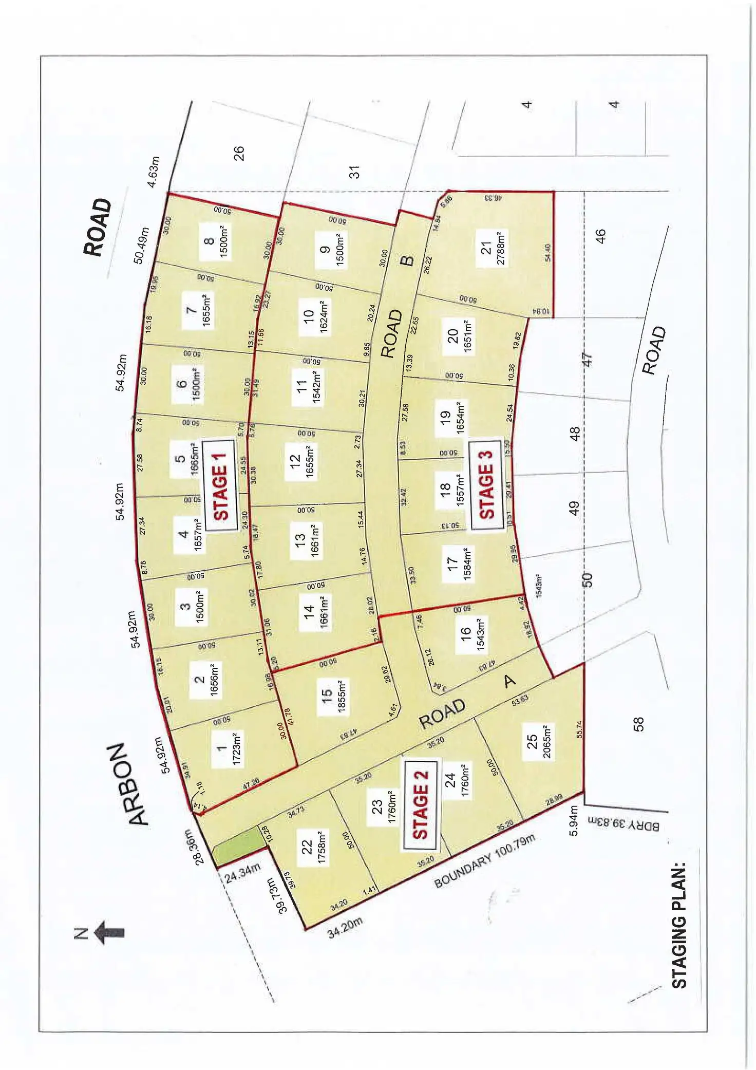 Floorplan of Homely land listing, LOT 8 Arbon Road, Bute SA 5560